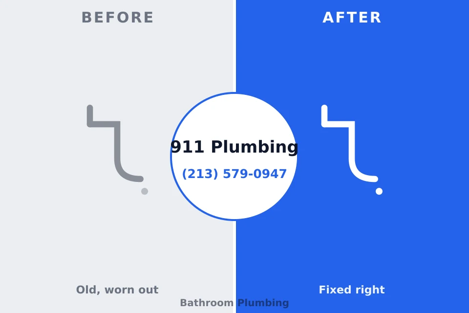Before and after: plumbing repair Lake LeAnn, MI